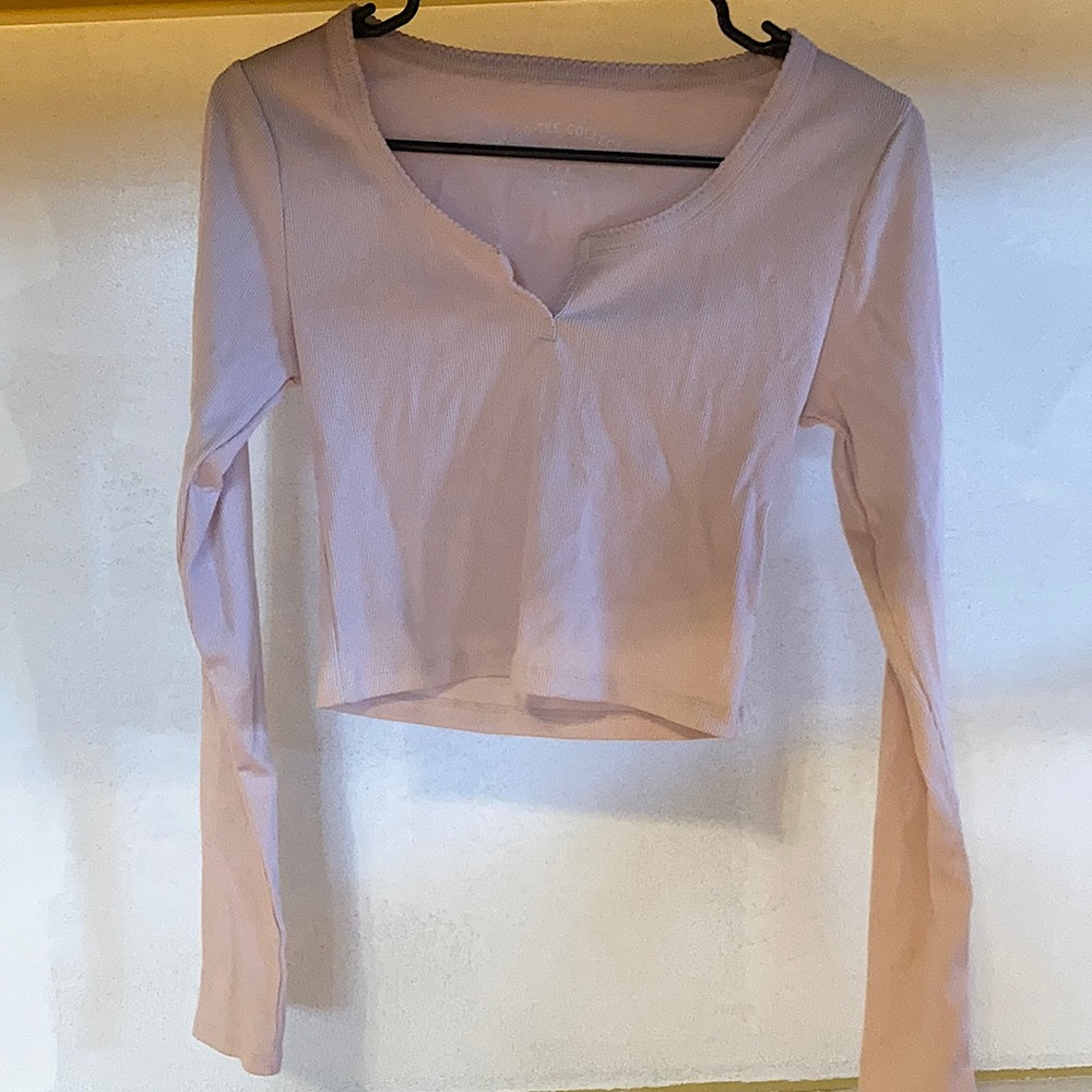 Aeropostale light pink crop top